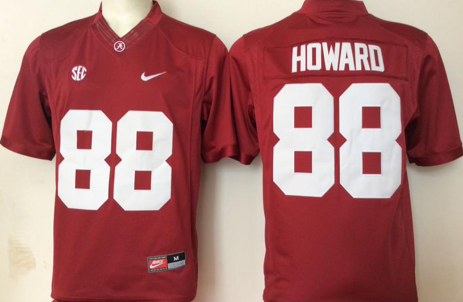 Men's Alabama Crimson Tide OJ Howard #88 Crimson Jersey